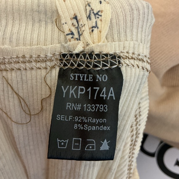 POL Floral Beige and Brown Joggers - Picture 7 of 7